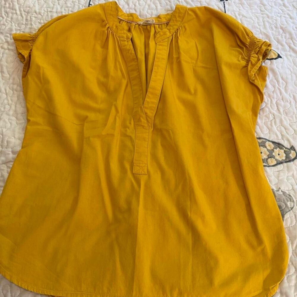 Pilcro Women's Yellow Blouse